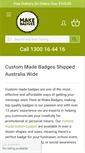 Mobile Screenshot of makebadges.com.au