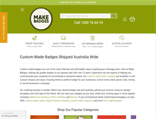 Tablet Screenshot of makebadges.com.au